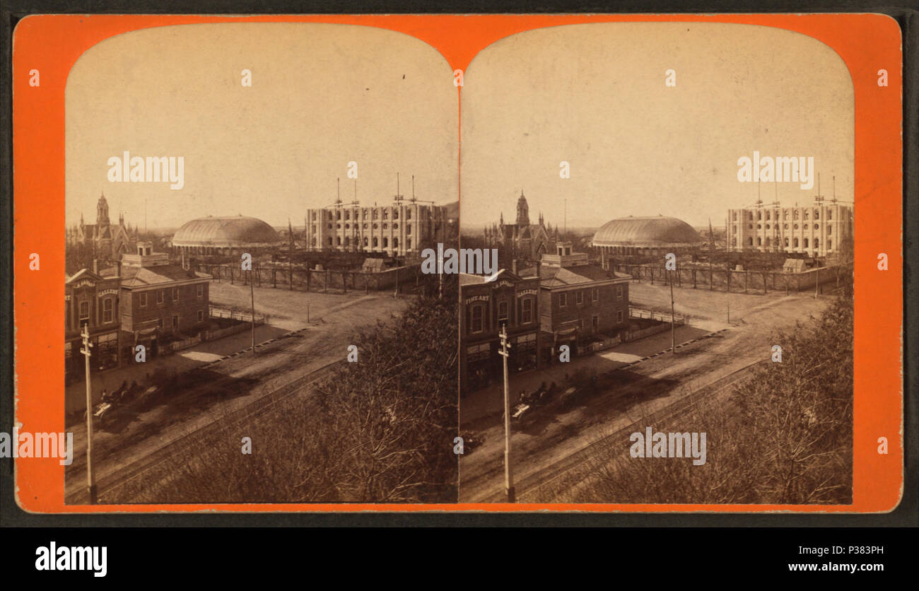 . Vue générale de l'édifice du Temple, Salt Lake City. Titre alternatif : Vues du grand Ouest de la rivière Missouri jusqu'à l'océan Pacifique, de l'Utah série. Couverture : 1863 ?-1880 ?. Mentions légales Source : Salt Lake City, Utah : C. R. Savage, 1863 ?-1880 ?. Point numérique publié le 1-25-2006 ; mise à jour 2-13-2009. 120 Vue générale de l'édifice du Temple, Salt Lake City, par Savage, C. R. (Charles Roscoe), 1832-1909 Banque D'Images