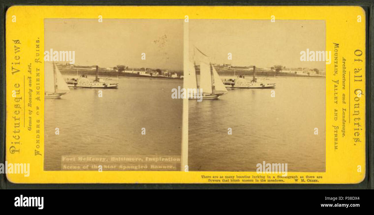 . Ft. McHenry, Baltimore, l'Inspiration de scène le Star Spangled Banner. Titre alternatif : une vue pittoresque de tous les comtés. Création : ca. 1875. Référence : [ca. 1875]. Mentions légales Source : 1860 ?-1890 ?. Point numérique publié le 7-28-2005 ; mise à jour 4-23-2009. 116 Ft. McHenry, Baltimore, l'Inspiration de scène le Star Spangled Banner, par Chase, W. M. (1881-1944), 1818 - 9-1905 Banque D'Images