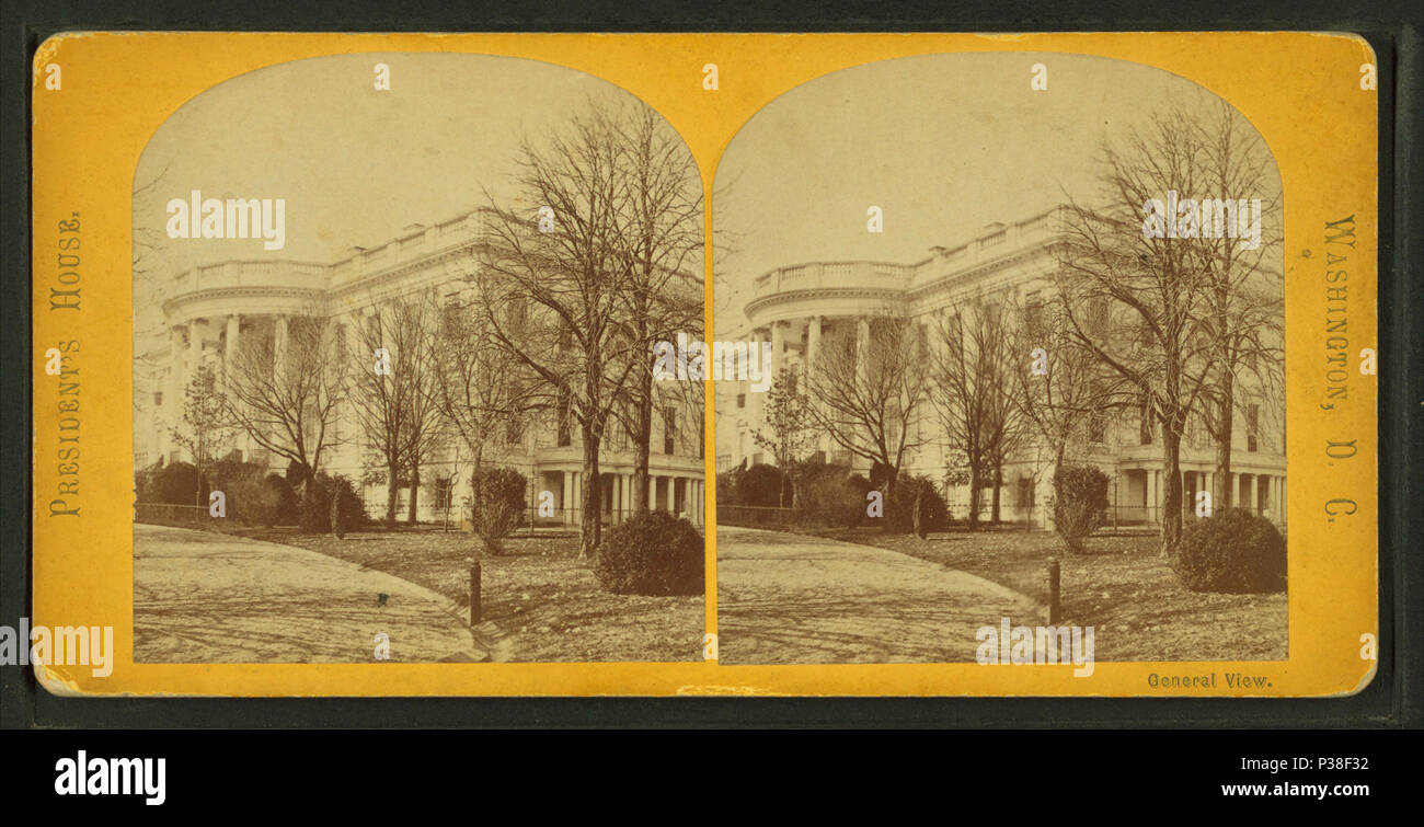 . Vue générale. Titre alternatif : Le President's House, Washington, D.C. Créé : 1860-1910. Couverture : 1860-1910. Mentions légales Source : 1860 ?-1910 ?. 10-24-2005 point numérique publié ; mis à jour le 2-12-2009. 121 Vue générale, à partir de Robert N. Dennis collection de vues stéréoscopiques Banque D'Images