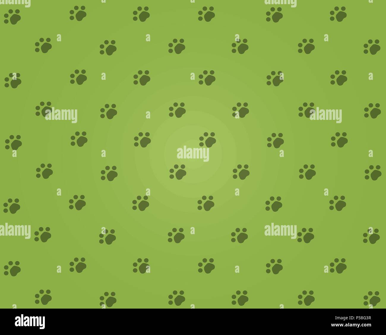 Fond vert avec les chats. Vector illustration. Illustration de Vecteur