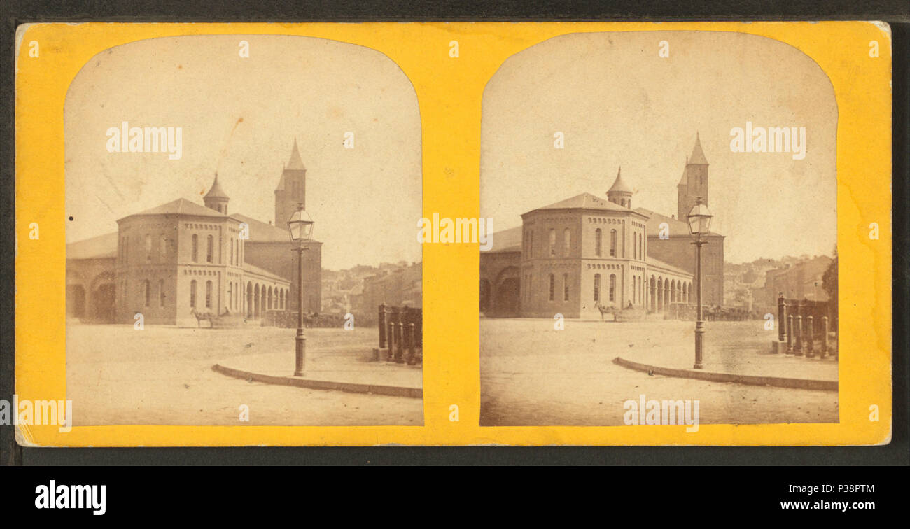 . L'Rail Road & Depot. Création : ca. 1870. Couverture : 1860 ?-1920 ?. Mentions légales Source : 1860 ?-1920 ?. Point numérique publié le 1-25-2006 ; mise à jour 2-13-2009. 142 Chemin de fer de cheval &AMP ; dépôt, par l'œuvre photographique de Windsor House Banque D'Images