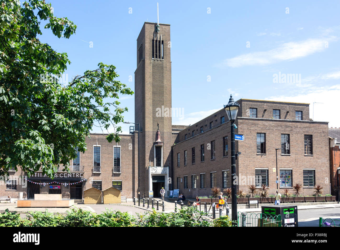 Hornsey Town Hall (immeuble), le Broadway, Crouch End, London Borough of Haringey, Greater London, Angleterre, Royaume-Uni Banque D'Images