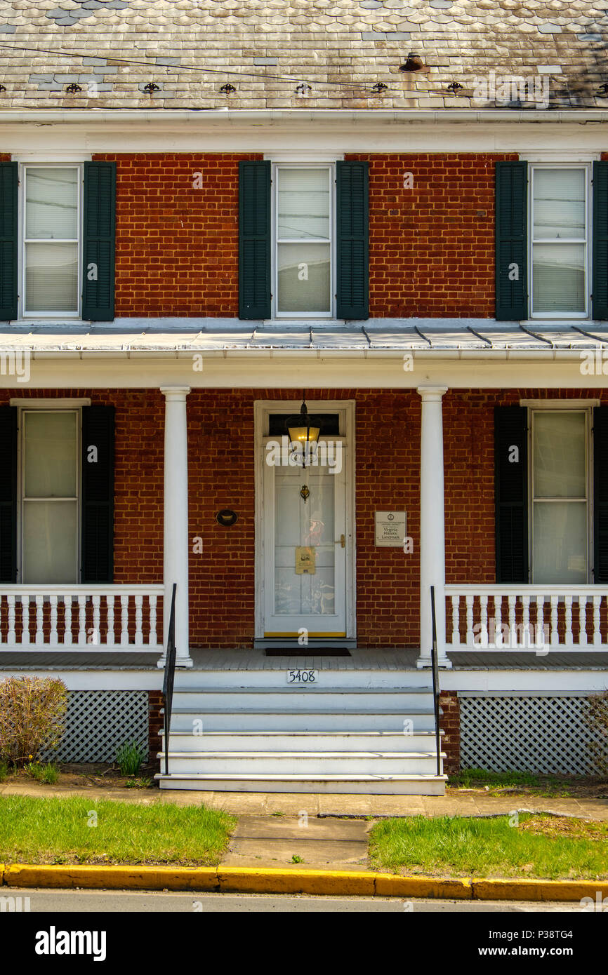 Centre d'histoire de Newtown, La Taverne, 5408, rue Main, Stephens City, Virginia Banque D'Images