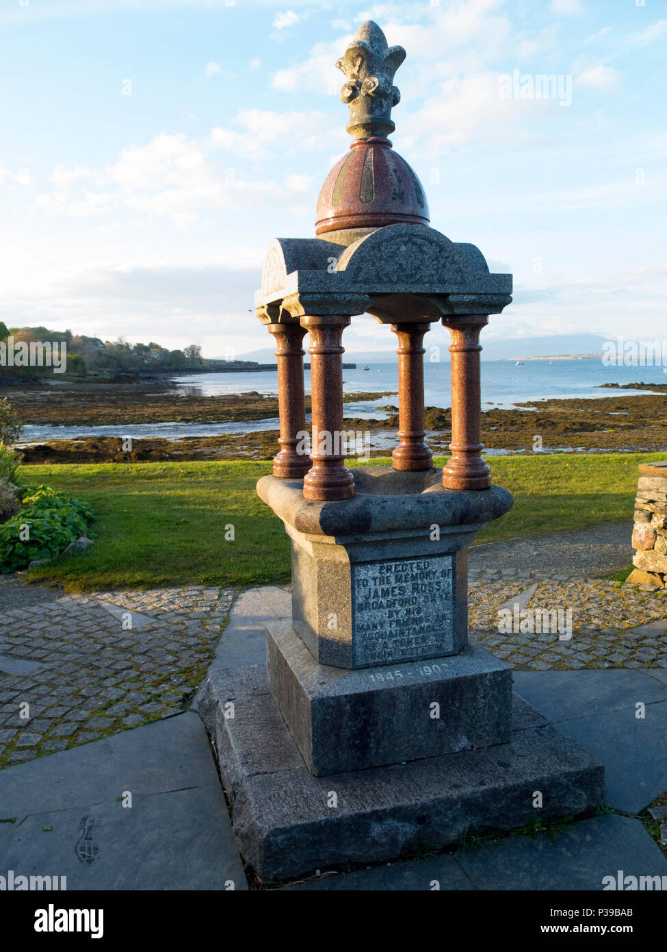 James Ross Memorial Broadford Isle of Skye Banque D'Images