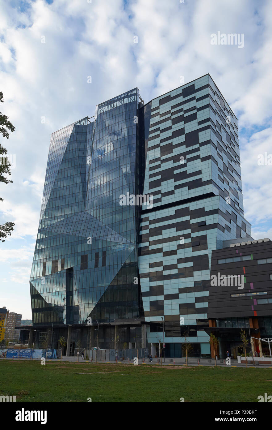 Le centre-ville de Sarajevo (CCN), Sarajevo, Bosnie-et-Herzégovine. Le CCN est un complexe d'affaires et du centre commercial au centre-ville de Sarajevo. Banque D'Images