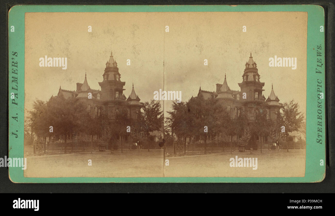 . John H. James Résidence. Titre alternatif : vues d'Atlanta, GA, no. 371. Création : 1869 ?. Couverture : 1870 ?-1900 ?. Mentions légales Source : 1870 ?-1900 ?. Point numérique publié le 6-30-2005 ; mise à jour 2-12-2009. 162 John H. James Residence, par J. A. Palmer Banque D'Images