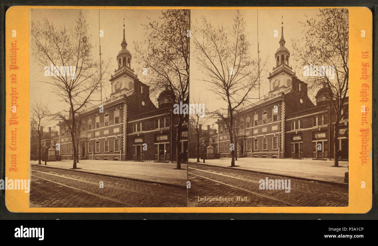 152 Independence Hall, par Cremer, James, 1821-1893 14 Banque D'Images