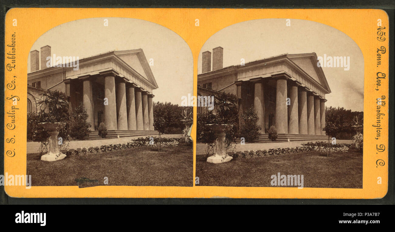 168 Lee's residence, Arlington, Va, par Charles S. Cudlip Banque D'Images
