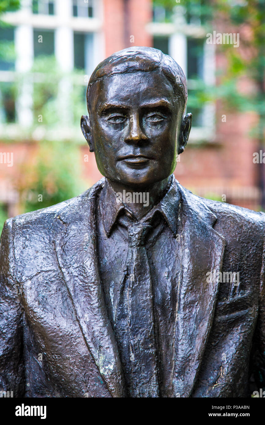 Alan Turing à Sackville Memorial Park à Manchester, UK Banque D'Images