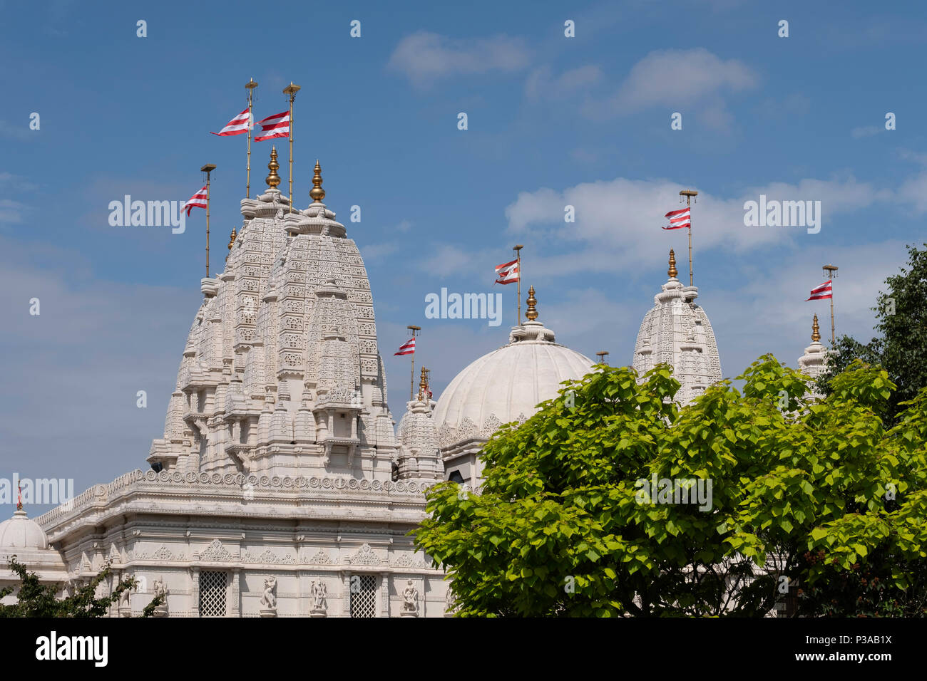 Shri Swaminarayan, temple hindou, Neasden, Londres, Royaume-Uni Banque D'Images