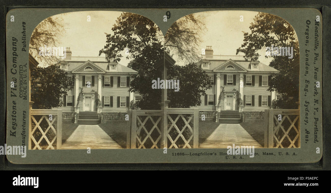 . Accueil de Longfellow, Cambridge, Mass., États-Unis d'Couverture : 1859 ?-1910 ?. Mentions légales Source : 1859 ?-1910 ?. Point numérique publié le 7-28-2005 ; mise à jour 2-12-2009. 173 accueil de Longfellow, Cambridge, Mass., Etats-Unis, par Keystone View Company 3 Banque D'Images