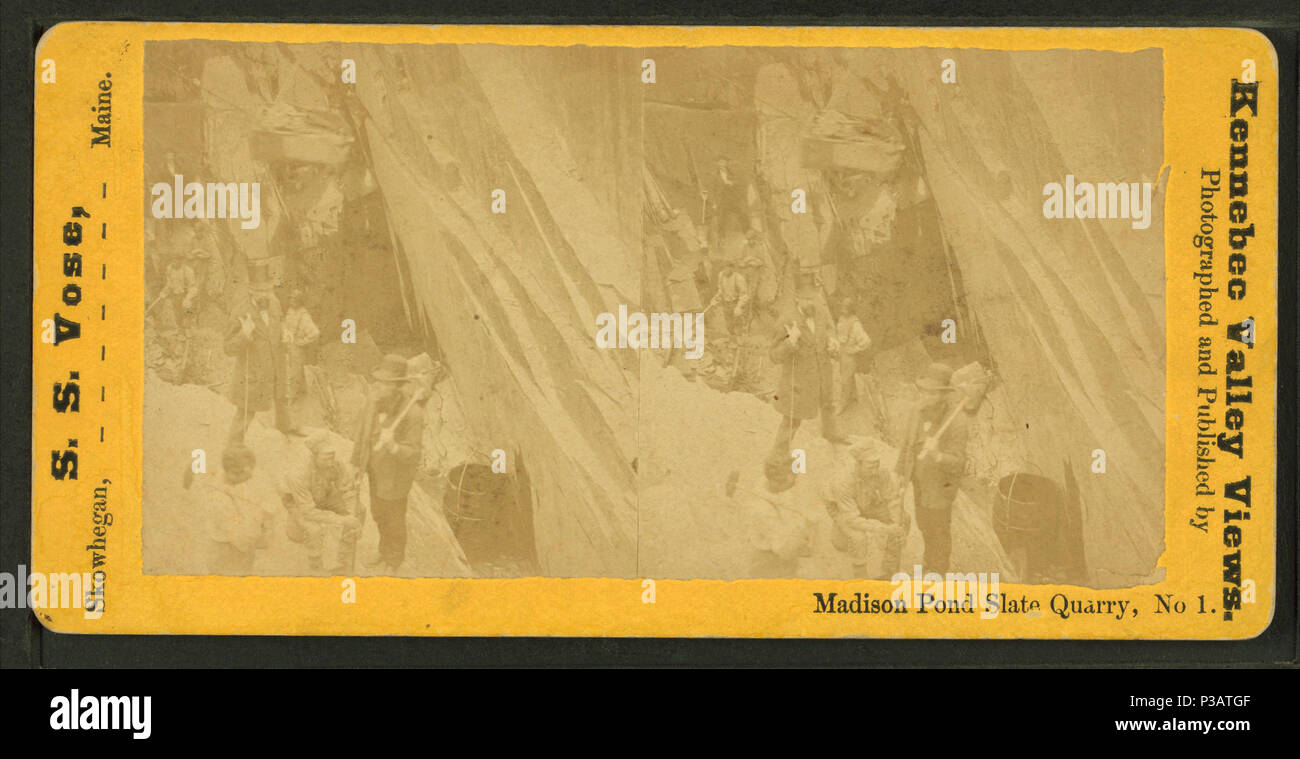 179 Madison Étang Ardoise, n° 1, par S. S. Vose Banque D'Images