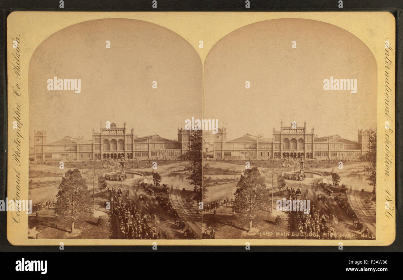 180 bâtiment principal, à partir de la salle des machines, par le Centennial Photographic Co. Banque D'Images