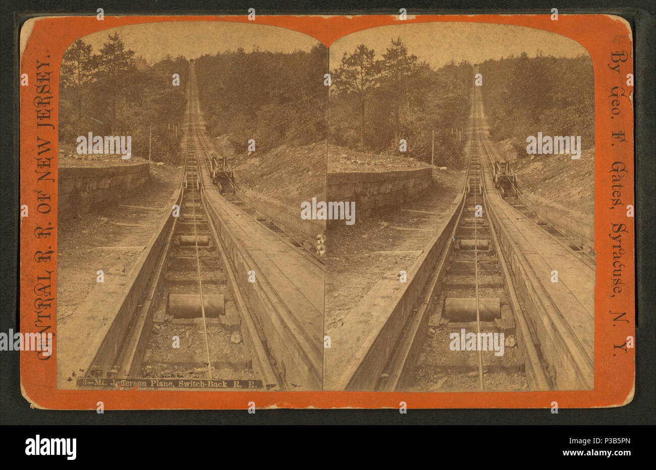 . Mt. Avion de Jefferson. 2070 pieds de long, 462 pieds de haut. Titre alternatif : Centre de R. R. du New Jersey. Couverture : 1870 ?-1885 ?. Mentions légales Source : Watkins, N. Y. et Syracuse, N. Y. : G. F. Gates, 1870 ?-1885 ?. Point numérique publié alimentation 9-30 -2005 ; mise à jour 2-13-2009. 200 Mt. Avion de Jefferson. 2070 pieds de long, 462 pieds de haut, par des barrières, G. F. (George F.) 4 Banque D'Images