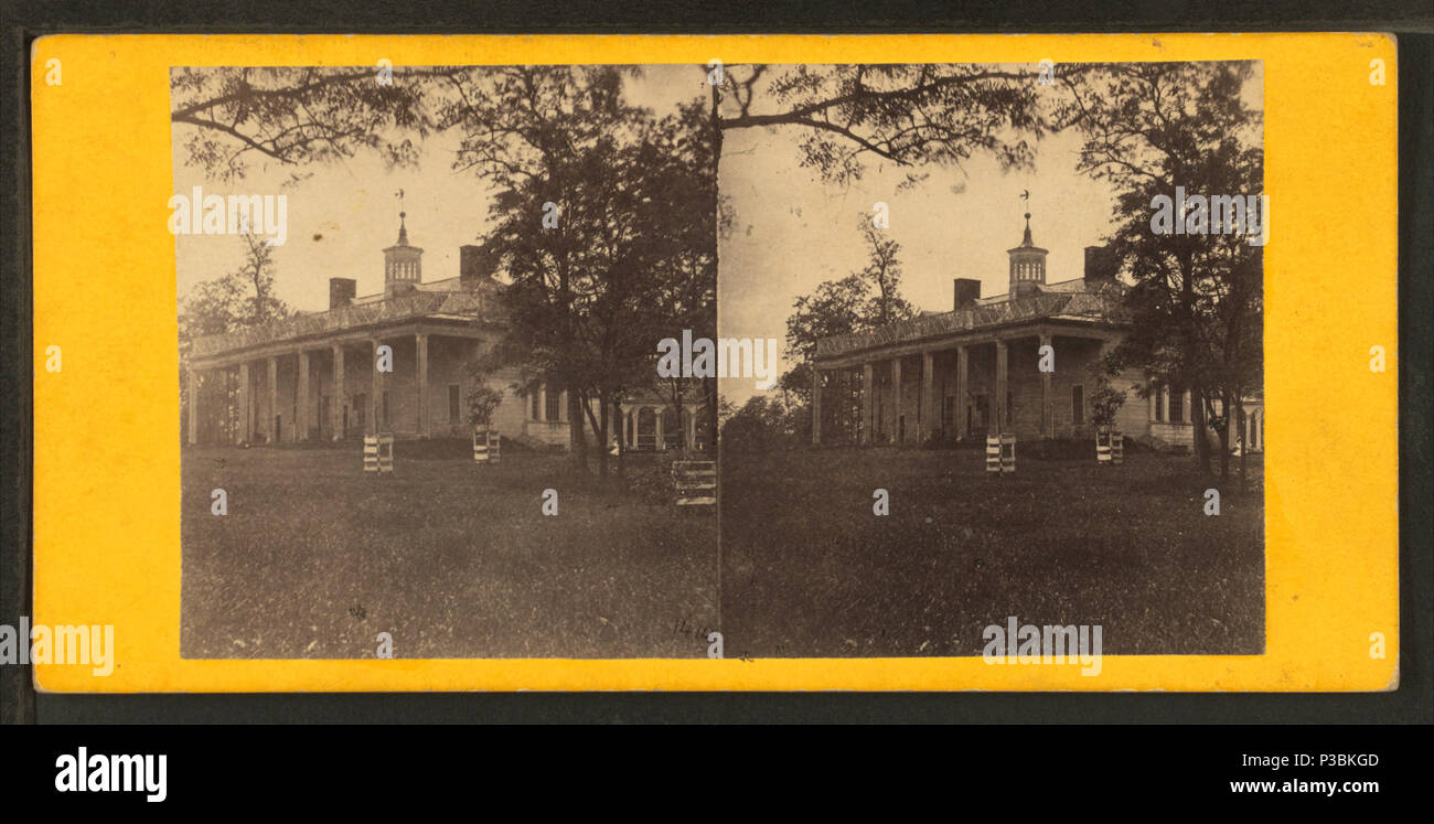 197 Mount Vernon, la résidence de Geo. Washington, à partir de Robert N. Dennis collection de vues stéréoscopiques 2 Banque D'Images 197 Mount Vernon, la résidence de Geo. Washington, à partir de Robert N. Dennis collection de vues stéréoscopiques 2 Banque D'Images