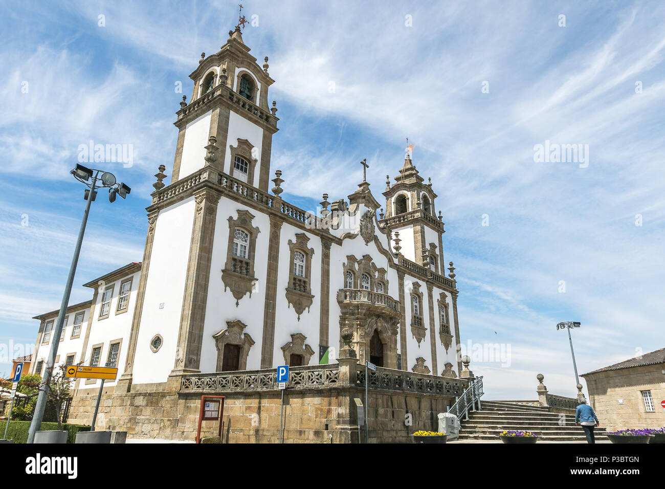 Igreja da Misericórdia - l'église de la miséricorde - à Viseu, Portugal. Banque D'Images