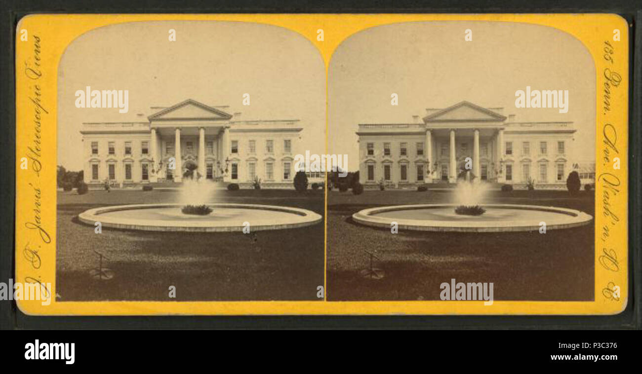 . President's House. Création : 1870-1899. Couverture : 1870-1899. Mentions légales Source : Washington, D.C. : J.F. Jarvis, 1870 ?-1899 ?. Point numérique publié 9-29 -2005 ; mise à jour 2-12-2009. 242 President's House, par Jarvis, J. F. (John F.), b. 1850 4 Banque D'Images