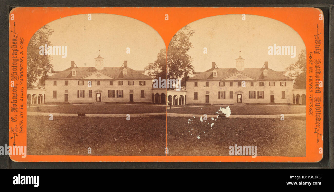 201 Mt. Hôtel particulier de Vernon, à l'ouest, ou, avant d'origine par N. G. Johnson Banque D'Images
