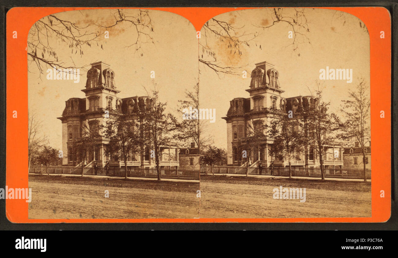 . Nouvelle résidence du Président B. Young. Titre alternatif : Vues du grand Ouest de la rivière Missouri jusqu'à l'océan Pacifique, de l'Utah série. Couverture : 1863 ?-1880 ?. Mentions légales Source : Salt Lake City, Utah : C. R. Savage, 1863 ?-1880 ?. Point numérique publié le 1-25-2006 ; mise à jour 2-13-2009. 208 Nouvelle résidence du Président B. Young, par Savage, C. R. (Charles Roscoe), 1832-1909 Banque D'Images