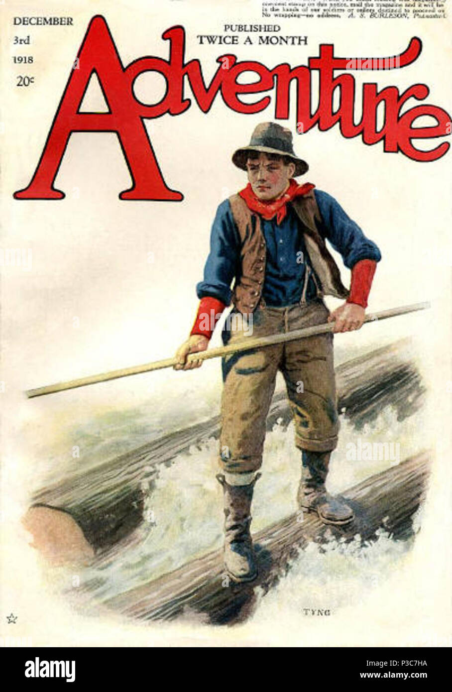 . Anglais : capot de l'aventure, 19 n° 5 (3 décembre 1918). 3 décembre 1918. Inconnu 1 Adventure v19 n05 Banque D'Images