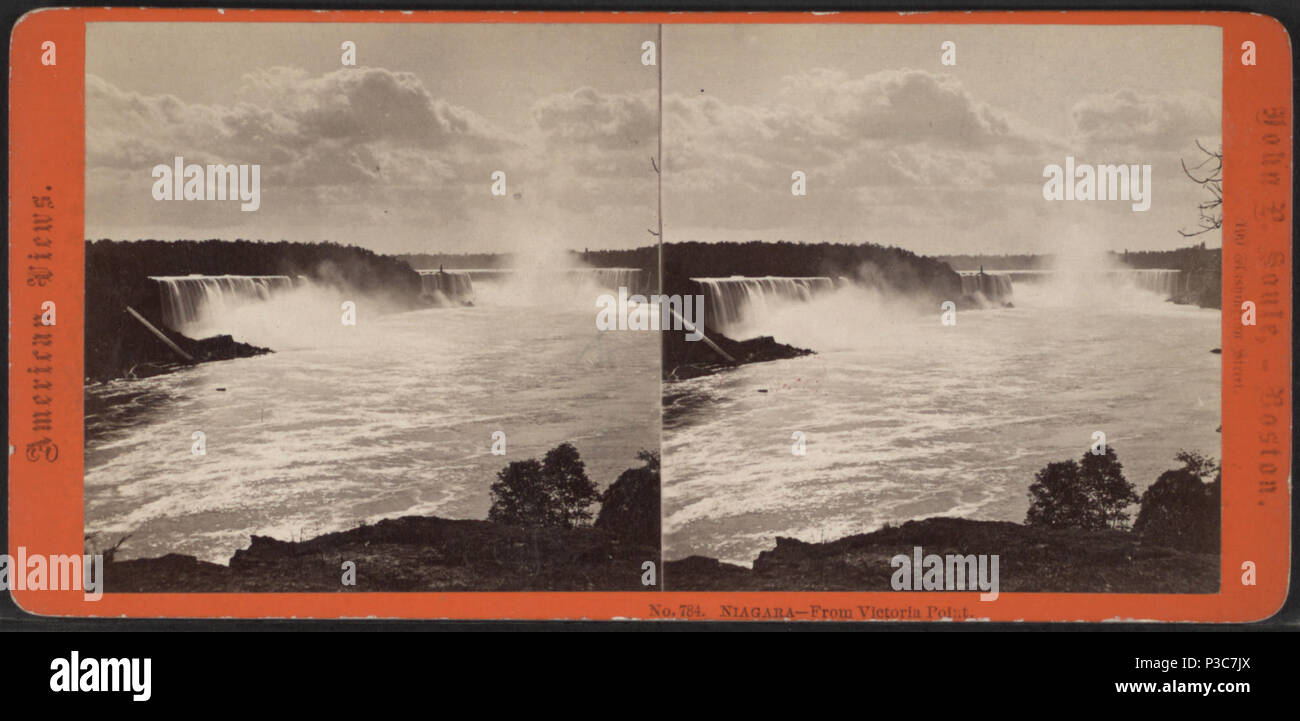 . Niagara Falls - de Victoria Point. Titre alternatif : American views. Référence : [1863 ?-1880 ?]. Mentions légales Source : Boston : John P. Soule, [1863 ?-1880 ?]. Article publié le 6-14-2006 numérique ; mis à jour le 4-23-2009. 211 Niagara Falls - de Victoria Point, en Soule, John P., 1827-1904 Banque D'Images