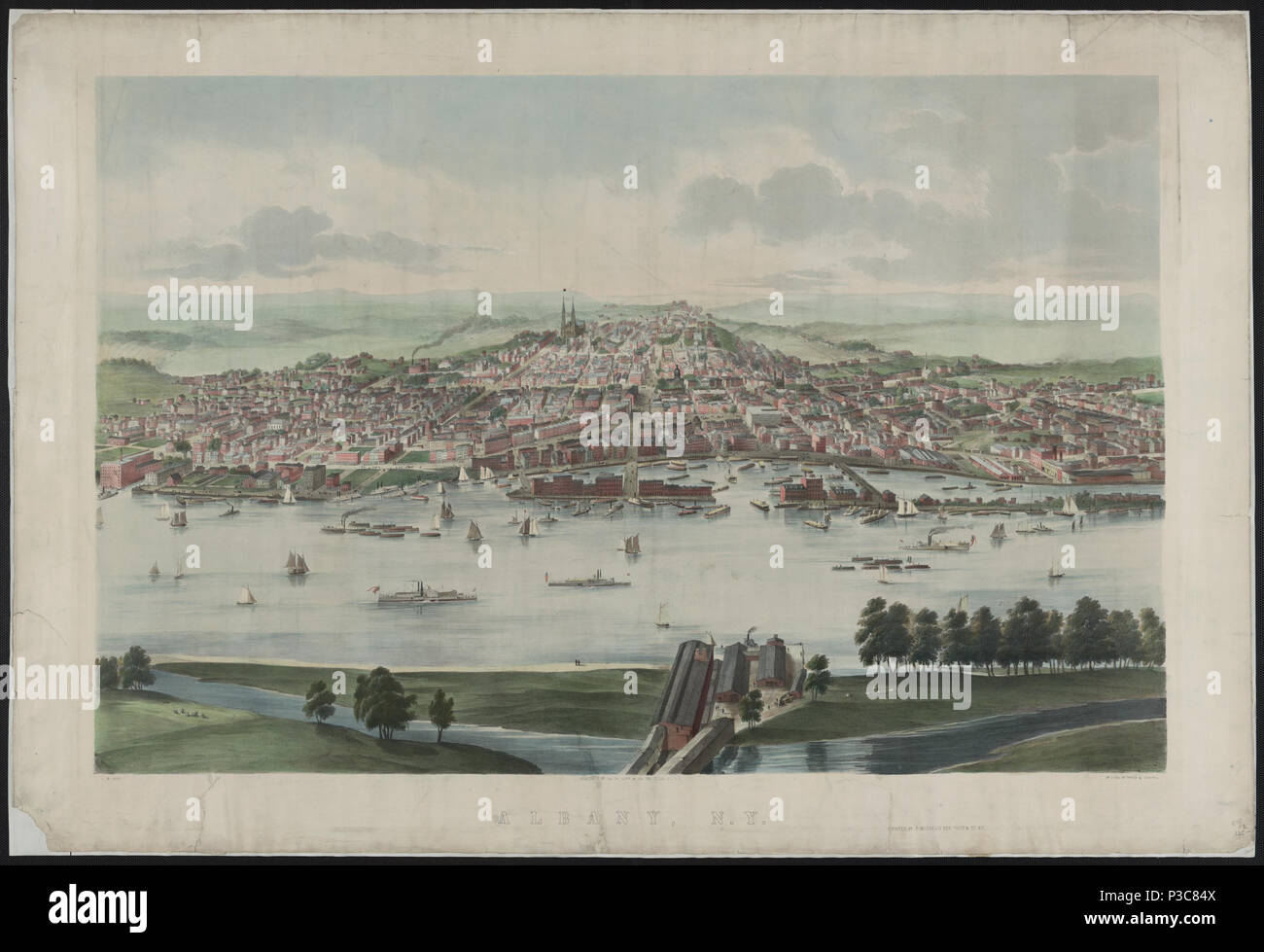 . Anglais : lithographie d'Albany, New York, United States. vers 1853. John William Hill (1812-1879) Noms alternatifs J. W. Hill ; John W. Hill Description peintre, lithographe et graveur Date de naissance/Décès 13 Janvier 1812 24 septembre 1879 Lieu de naissance/décès United Kingdom West Nyack contrôle d'autorité : Q6264191 : VIAF ?34728270 ISNI : ?0000 0000 6661 7303 ULAN : ?500002786 RCAC : ?n83232895 GND : ?16006631X WorldCat 1 lithographie 1850 Albany Banque D'Images