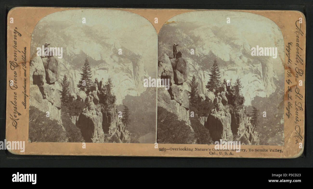 . Donnant sur la nature, les paysages les plus grandioses de la vallée de Yosemite, en Californie États-unis : 1897-1905 ?. Mentions légales Source : Meadville, Pa : Keystone View Company, 1897-1905 ?. Point numérique publié le 7-28-2005 ; mise à jour 2-12-2009. 226 donnant sur la nature, les paysages les plus grandioses de la vallée de Yosemite, en Californie U.S.A, par Singley, B. L. (Benjamin Lloyd) Banque D'Images