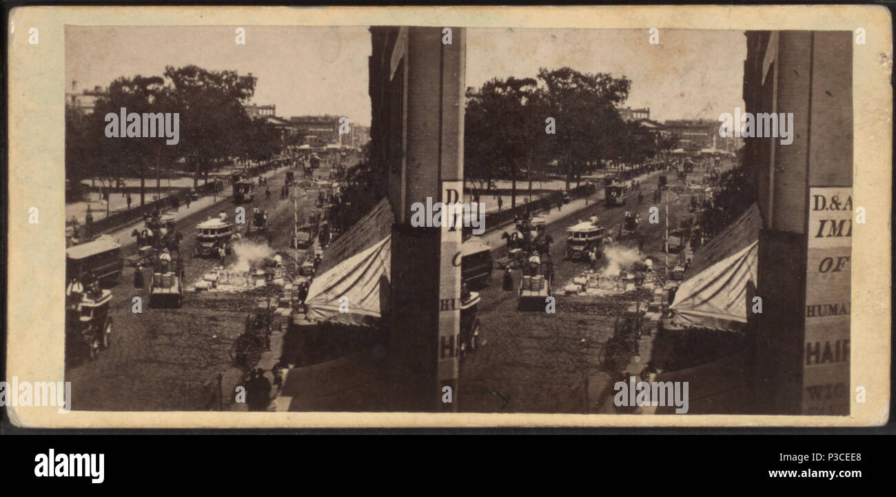 . Park Row de Barnum's Museum. Le City Hall Park sur la gauche. Titre alternatif : Anthony's vues instantanées, non. 289 . Création : ca. 1841-1888. Couverture : 1860 ?-1875 ?. Point numérique publié le 8-31-2005 ; mise à jour 2-11-2009. 231 Park Row de Barnum's Museum. Le City Hall Park sur la gauche, par E. &AMP ; H.T. Anthony (Entreprise) 2 Banque D'Images