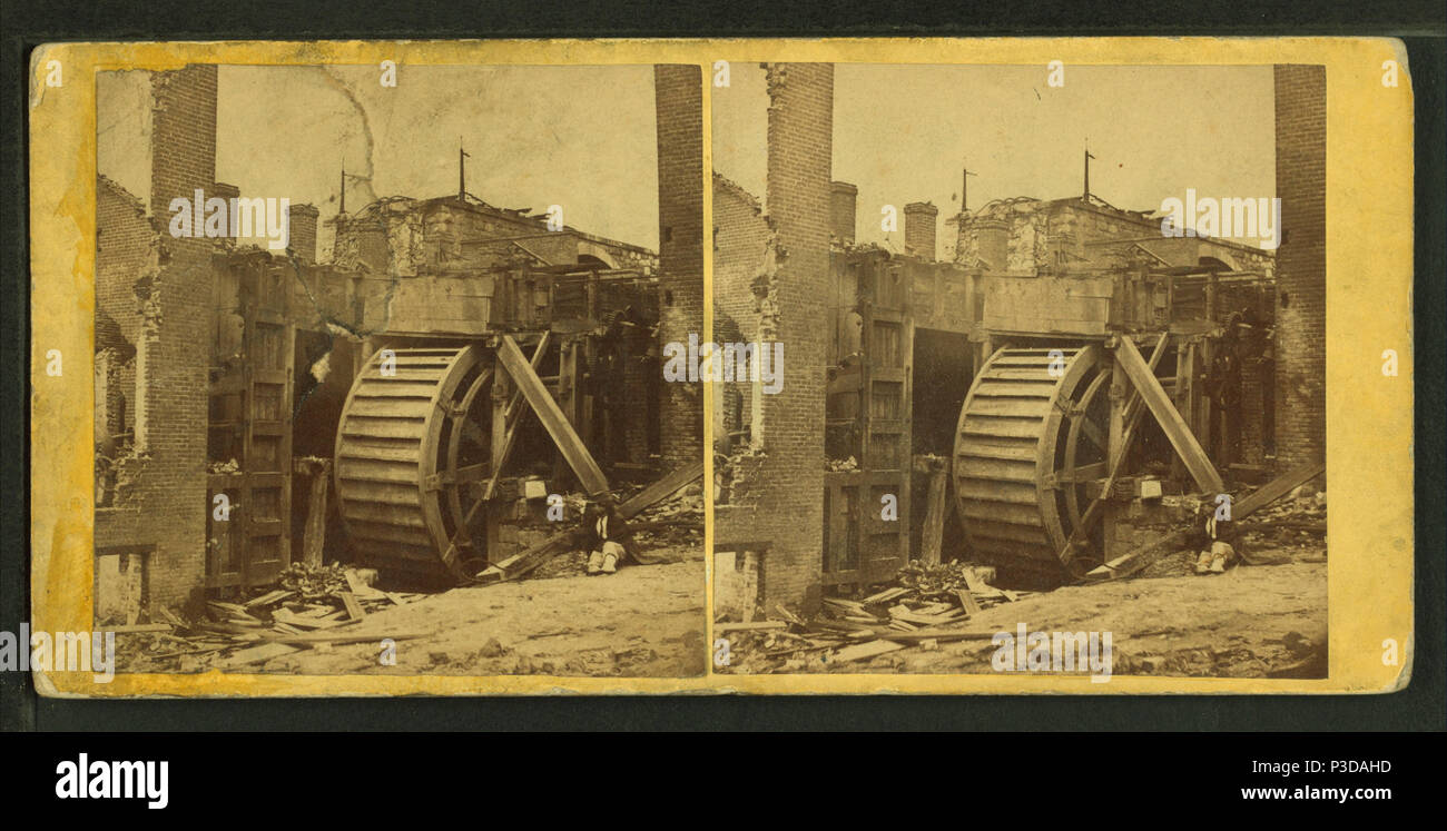 259 ruines de l'usine de carabine et papier, 8th St., Richmond, le 6 avril 1865, par Gardner, Alexander, 1821-1882 Banque D'Images