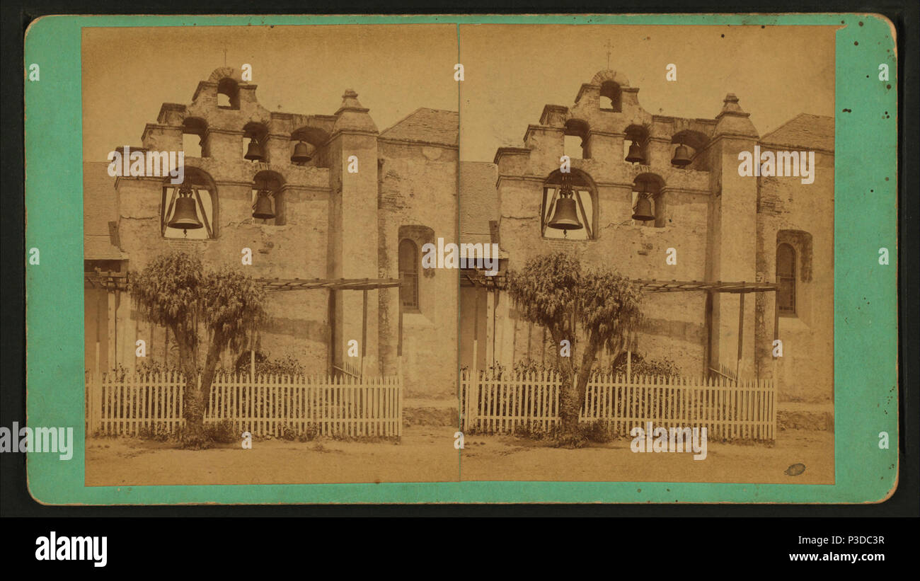 262 San Gabriel Mission, par Lemuel S. Ellis Banque D'Images