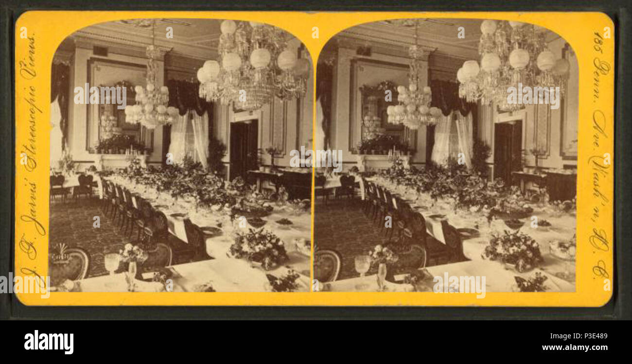 . Salle à manger d'État à la Maison Blanche. (Extraits de Philadelphia Times.) . Création : 1870-1899. Couverture : 1870-1899. Mentions légales Source : Washington, D.C. : J.F. Jarvis, 1870 ?-1899 ?. Point numérique publié 9-29 -2005 ; mise à jour 2-12-2009. 282 Salle à manger d'État à la Maison Blanche. (Extraits de Philadelphia Times.), par Jarvis, J. F. (John F.), b. 1850 Banque D'Images . Salle à manger d'État à la Maison Blanche. (Extraits de Philadelphia Times.) . Création : 1870-1899. Couverture : 1870-1899. Mentions légales Source : Washington, D.C. : J.F. Jarvis, 1870 ?-1899 ?. Point numérique publié 9-29 -2005 ; mise à jour 2-12-2009. 282 Salle à manger d'État à la Maison Blanche. (Extraits de Philadelphia Times.), par Jarvis, J. F. (John F.), b. 1850 Banque D'Images