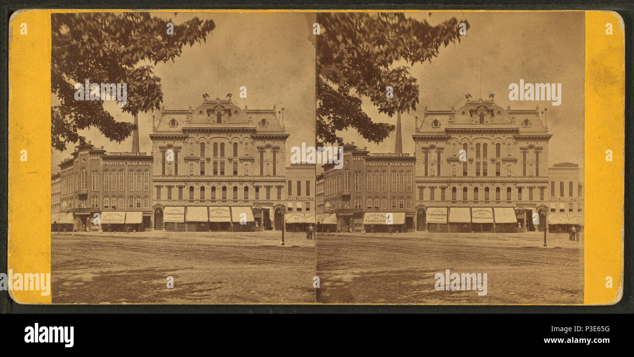 . Store fronts avec auvents, Detroit, Michigan. Titre alternatif : gems stéréoscopique de la ville de Detroit et à proximité . Création : ca. 1870. Article publié le 4-8-2005 numérique ; mis à jour le 2-12-2009. 288 Store fronts avec auvents, Detroit, Michigan, par Bardwell, JEX J., 1824-1903 Banque D'Images