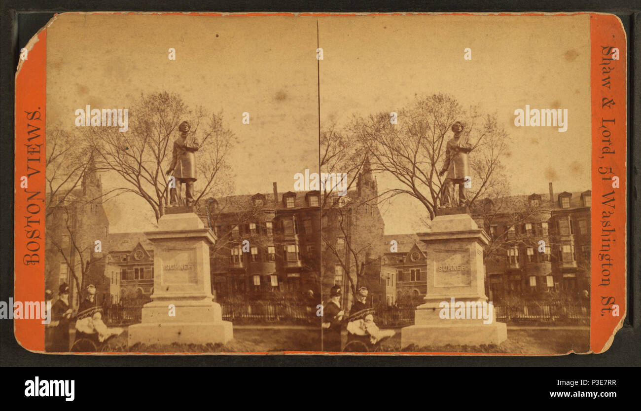 292 Sumner statue, par Shaw & ; Seigneur Banque D'Images 292 Sumner statue, par Shaw & ; Seigneur Banque D'Images