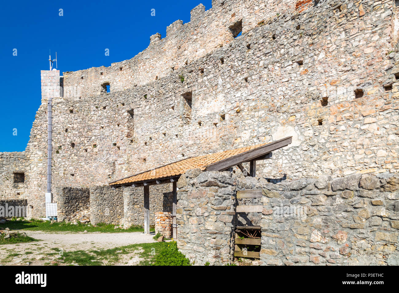 Ruines du château Eisenberg, près de Zell, Bavière, Allemagne Banque D'Images