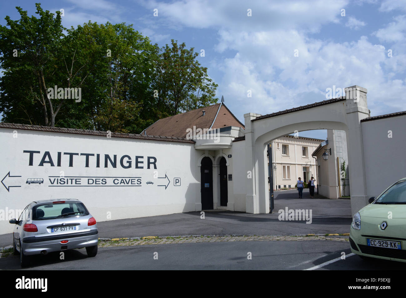 Champagnes Taittinger, Reims, Champagne-Ardenne, France Banque D'Images