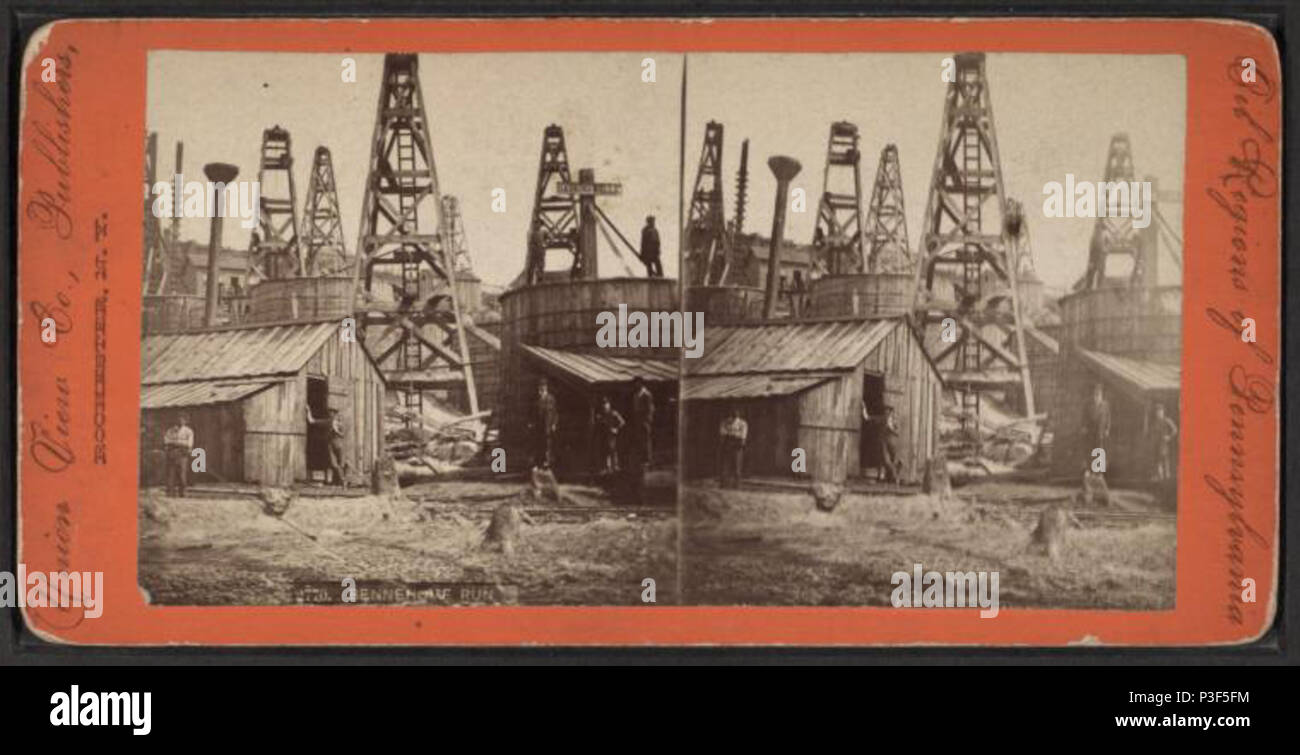 . Bennehoff s'exécuter. Titre alternatif : régions de pétrole de Pennsylvanie. Référence : [1860 ?-1910 ?]. Article publié le 8-11-2006 numérique ; mis à jour le 6-25-2010. 33 Bennehoff exécuter, à partir de Robert N. Dennis collection de vues stéréoscopiques 2 Banque D'Images