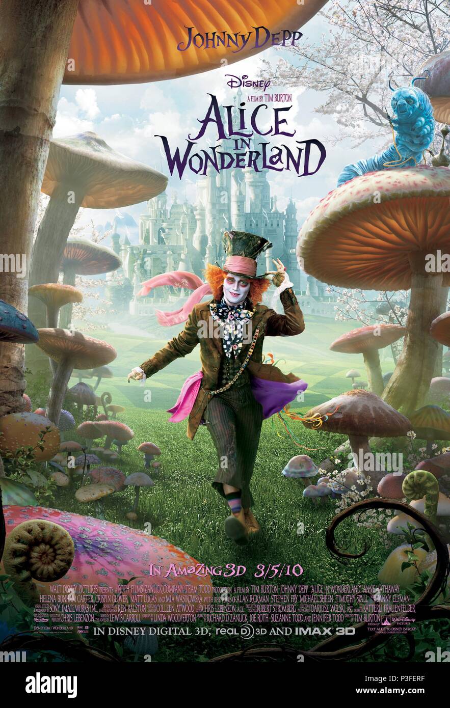 Alice Au Pays Des Merveilles En Anglais Titre original : ALICE AU PAYS DES MERVEILLES. Titre en anglais : ALICE AU  PAYS DES MERVEILLES. Réalisateur : TIM BURTON Film. Année : 2010. Credit :  WALT DISNEY PICTURES / Album Photo Stock - Alamy