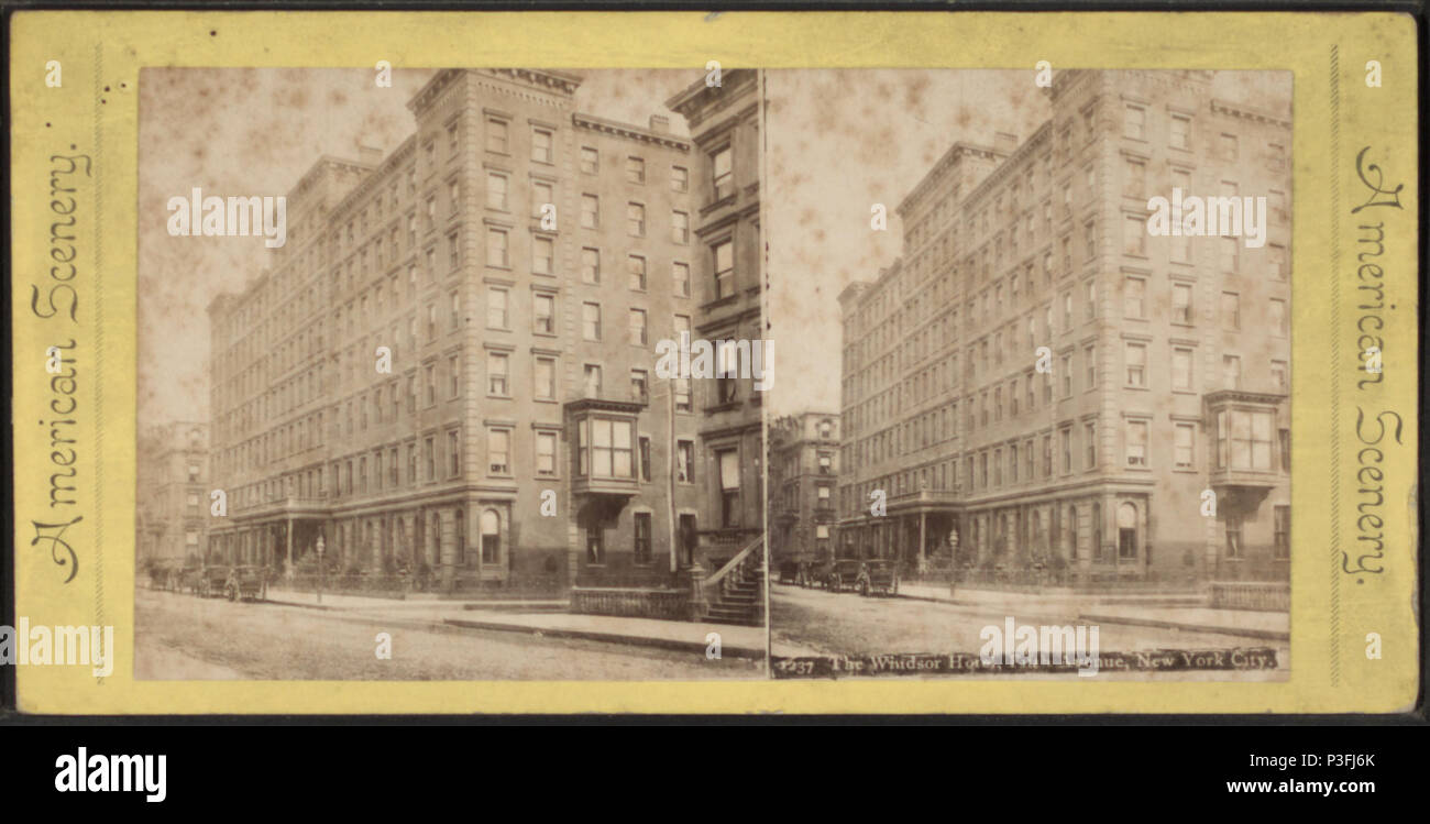 Le Windsor House, 326 Fifth Avenue, New York City, à partir de Robert N. Dennis collection de vues stéréoscopiques Banque D'Images