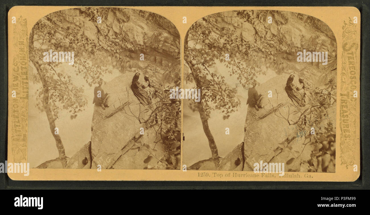 Top 329 de l'Ouragan Falls, Tallulah, Géorgie, par Littleton Voir Co. Banque D'Images