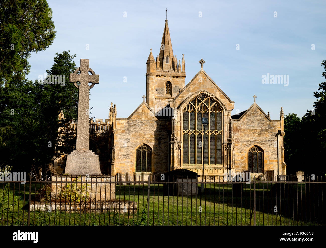 L'église Saint-Laurent, Evesham, Worcestershire, Angleterre, RU Banque D'Images