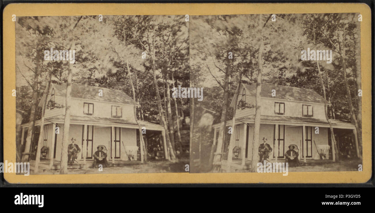 . Vue d'un chalet dans la région de Saint-laurent Co., N.Y. Créé : ca. 1870. Référence : [ca. 1870]. Point numérique publié le 2-16-2006 ; mise à jour 2-11-2009. 353 Vue d'un chalet à Saint-laurent Co., N.Y, par Baldwin, George C., fl. 186--187- 2 Banque D'Images