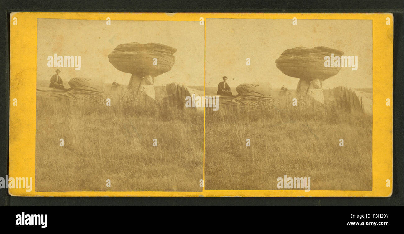 . Avis de champignons, de l'Alun Rock Creek, Kansas, à 11 kilomètres à l'est de Fort Harker, et 496 milles à l'ouest de St Louis, Mo. Couverture : 1867. Article publié le 4-8-2005 numérique ; mis à jour le 7-21-2008. 362 Avis de Mushroom Rock, de l'Alun Creek, Kansas, à 11 kilomètres à l'est de Fort Harker, et 496 milles à l'ouest de St Louis, MO, par Gardner, Alexander, 1821-1882 Banque D'Images