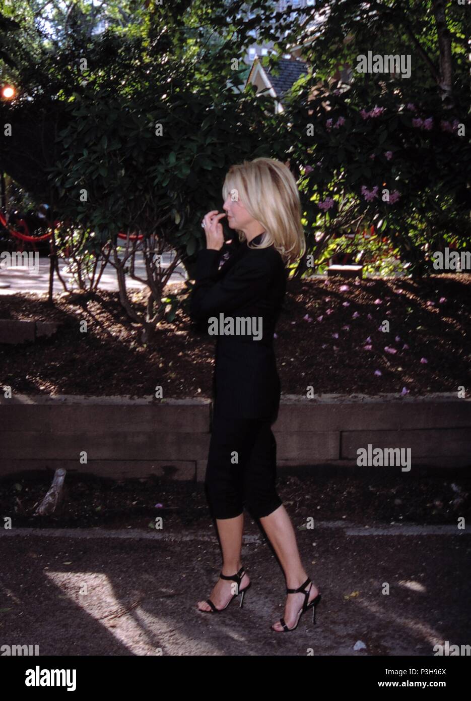 ***PHOTO*** Heather Locklear hospitalisée pour une évaluation psychiatrique Heather Locklear ( MELROSE PLACE ) participant à la Fox TV Parti initial au restaurant Tavern On The Green dans la ville de New York. 21 mai 1998 Crédit : Walter McBride/MediaPunch MediaPunch Crédit : Inc/Alamy Live News Banque D'Images