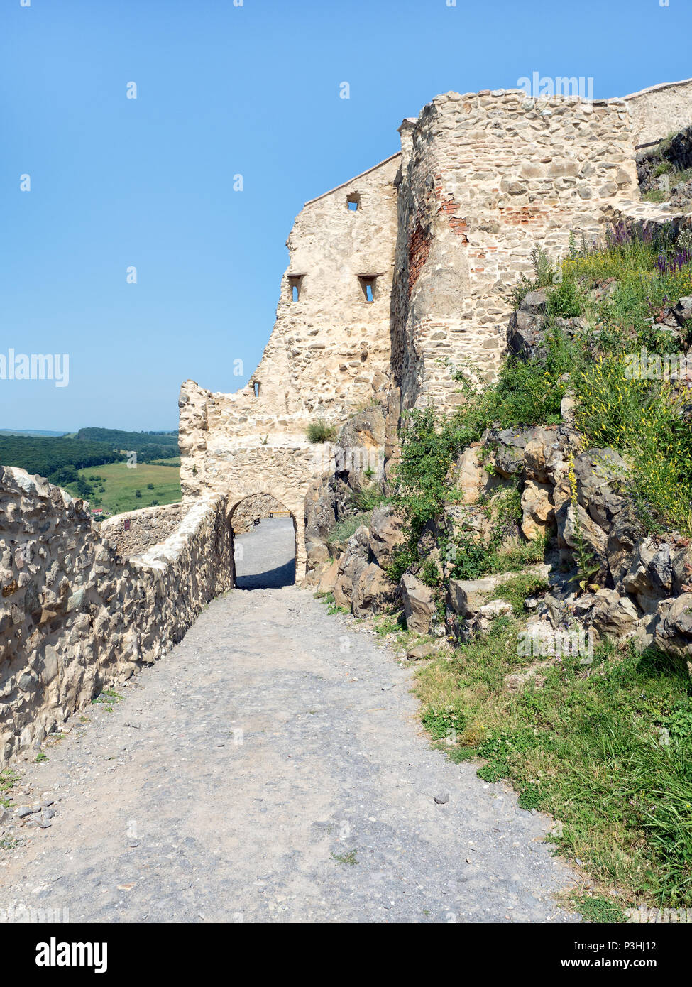 Brasov château détail, Transylvanie, Roumanie Banque D'Images