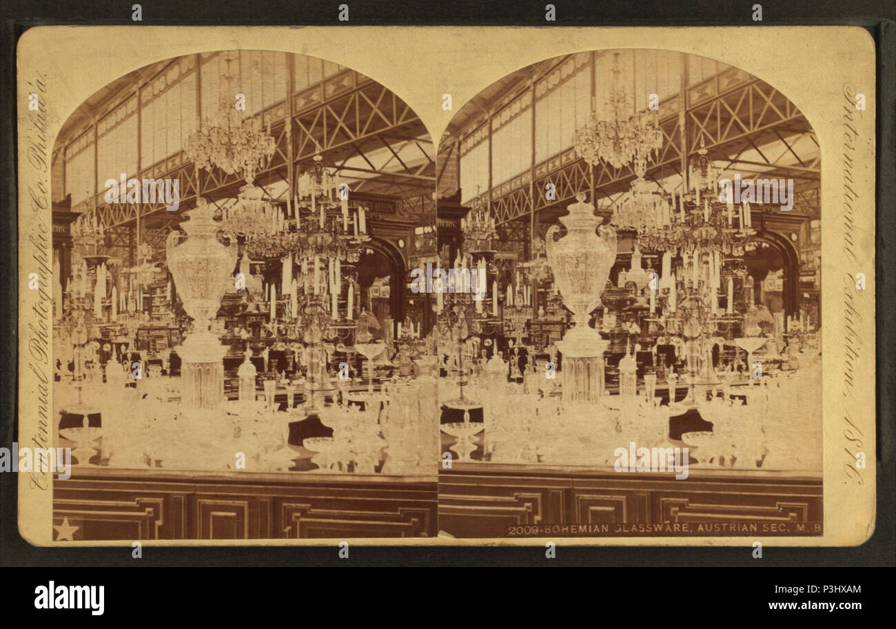 39 verrerie de Bohême, Comité autrichien, par le Centennial Photographic Co. Banque D'Images