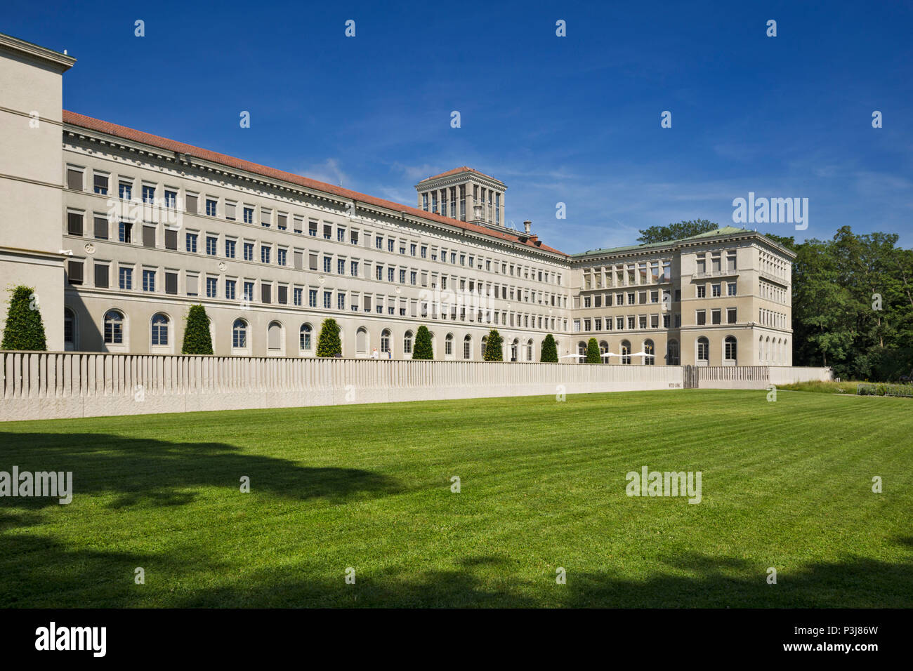 Genève, Suisse - le 10 juin 2018 : Centre William Rappard, siège de l'Organisation mondiale du commerce OrganizationWorld du commerce (OMC) Banque D'Images