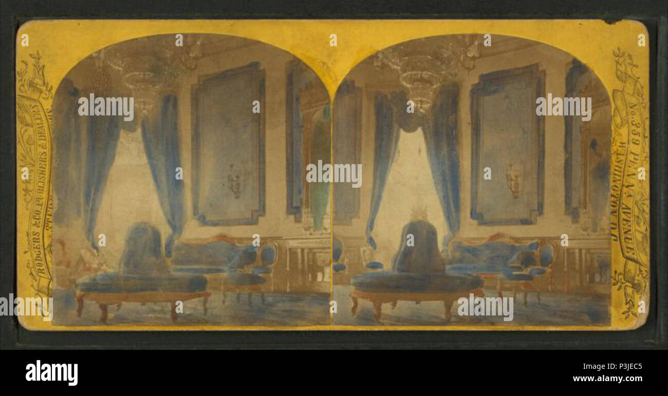 . Chambre bleue de la Maison Blanche. Couverture : 1859 ?-1910 ?. Mentions légales Source : 1859 ?-1910 ?. Point numérique publié le 1-25-2006 ; mise à jour 2-13-2009. 38 Chambre Bleue dans la Maison Blanche, à partir de Robert N. Dennis collection de vues stéréoscopiques 2 Banque D'Images . Chambre bleue de la Maison Blanche. Couverture : 1859 ?-1910 ?. Mentions légales Source : 1859 ?-1910 ?. Point numérique publié le 1-25-2006 ; mise à jour 2-13-2009. 38 Chambre Bleue dans la Maison Blanche, à partir de Robert N. Dennis collection de vues stéréoscopiques 2 Banque D'Images