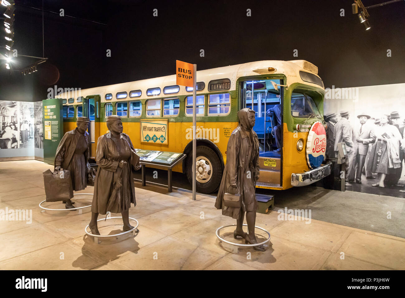 Memphis, Tennessee - Le Musée National des Droits Civils au Lorraine Motel, où Martin Luther King a été assassiné en 1968. Une ville vintage bu Banque D'Images