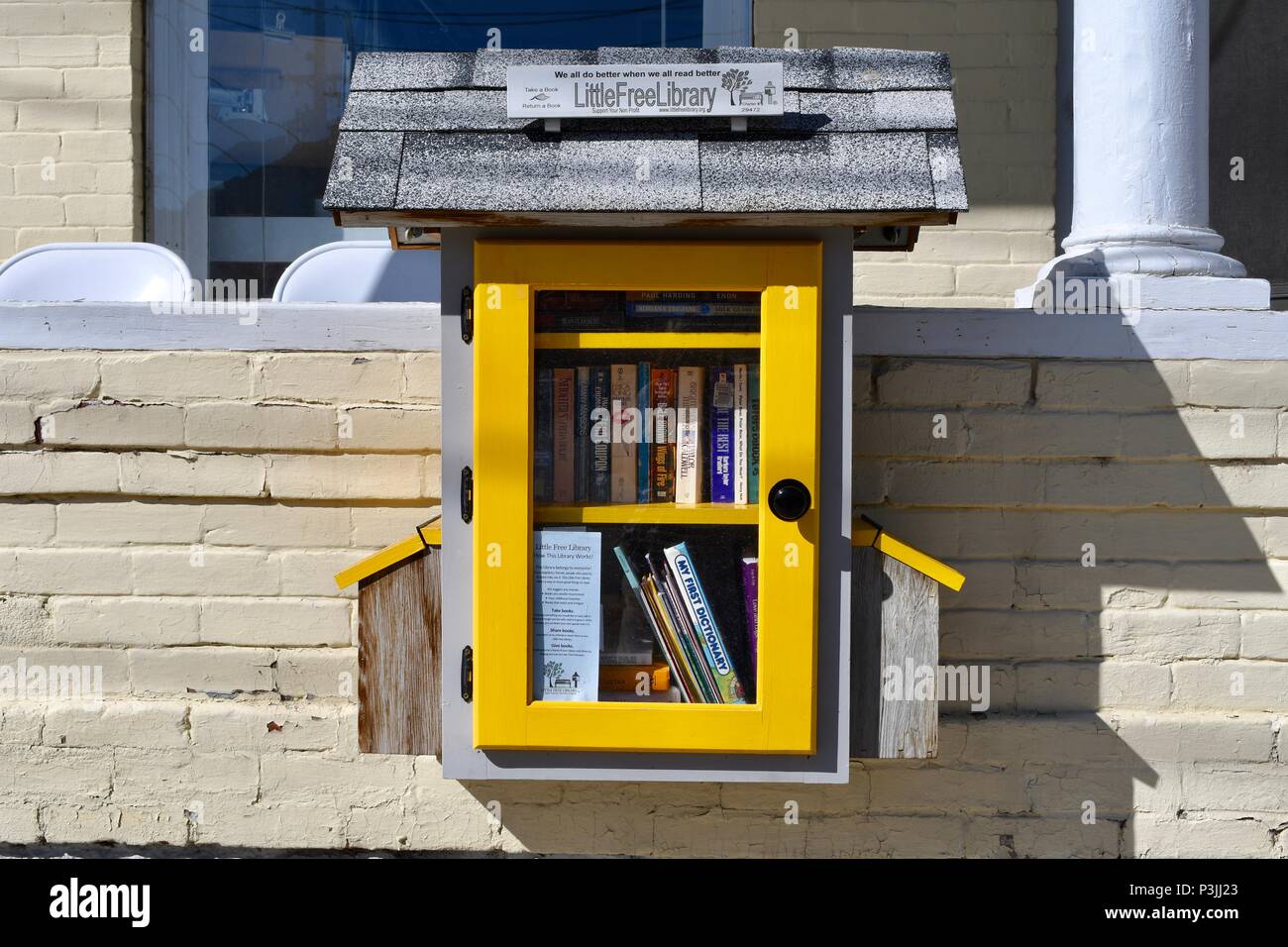 Peu de livres de la bibliothèque libre de fort dans Salida Banque D'Images