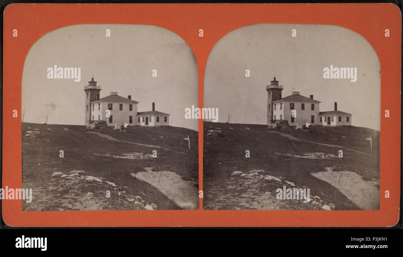 376 Watch Hill lighthouse, 1883, par E. Z. Webster Banque D'Images